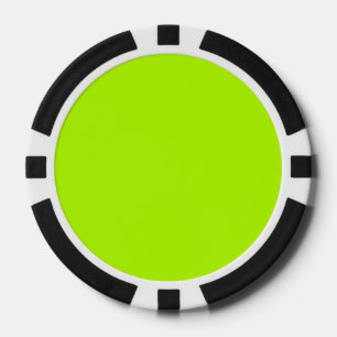Die grüne Farbe des elektrischen Kalks ist für den Pokerchips