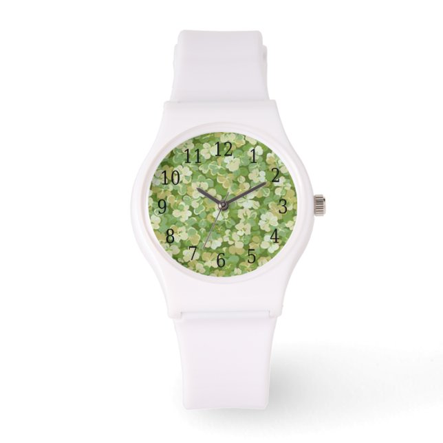 Die grüne Gartenuhr Armbanduhr (Vorderseite)