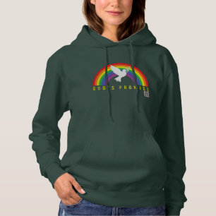 Die grüne Ohrfeige Gottes versprochene Taube Hoodie