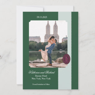 Die grüne Skala Save the Date Einladung