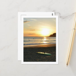 Die grüne Surfboard: Japan Postkarte