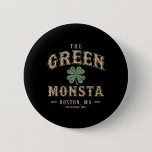 Die grünen Monsta-Outfits St. Patricks Day Boston Button