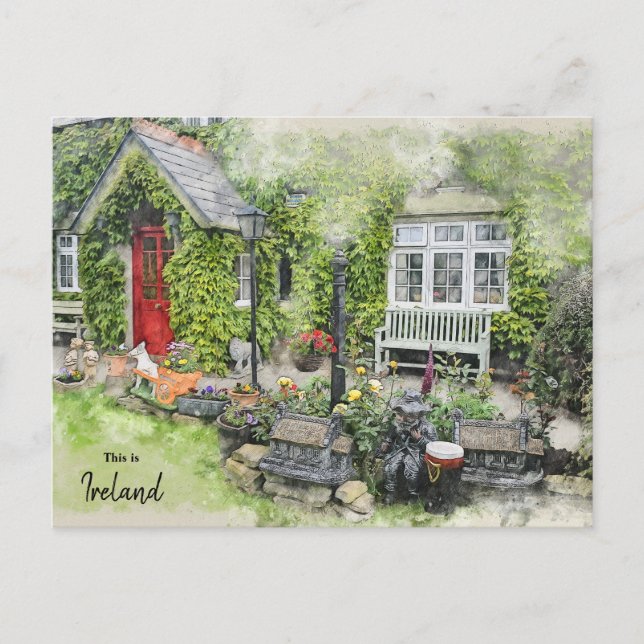 Die Grünen von Westport - Irland Postkarte (Vorderseite)