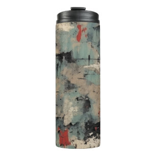 Die Grunge Ästhetik mit unserem trockenen Paint ei Thermosbecher