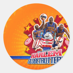 Die Gruppen-Bild Harlemglobetrotters Runder Aufkleber