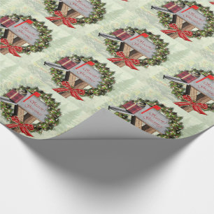 Die Gruß-Briefkasten-Kranz-Packpapier der Geschenkpapier