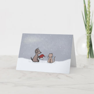 Die Gruß-Freunde der Jahreszeit Feiertagskarte