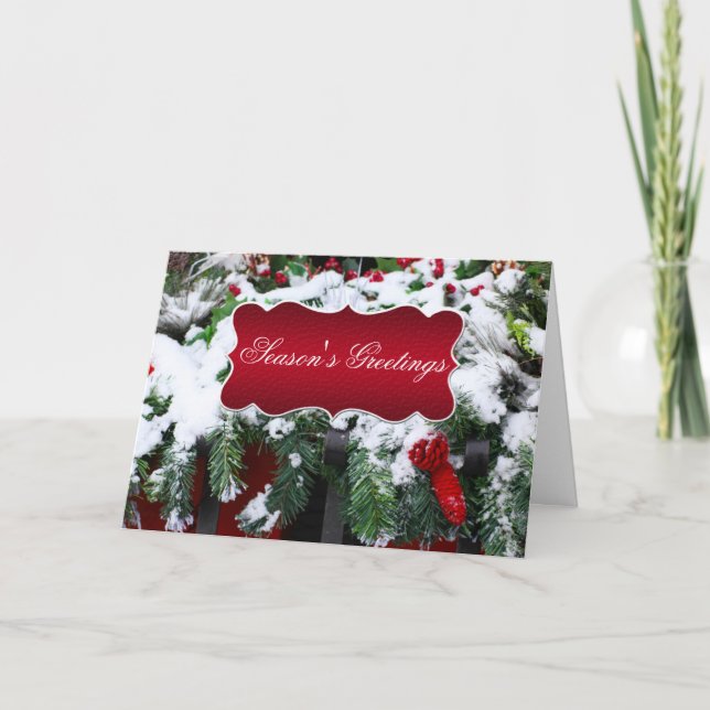 Die Gruß-Geschäft Feiertagskarte (Vorderseite)