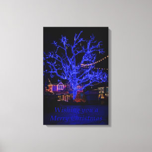 Die Grüße der Blauen Bäume Leinwanddruck