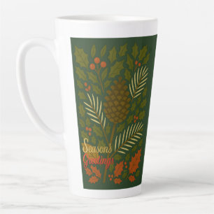 Die Grüße der Herbst- und Winterferien-Saison Milchtasse