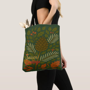 Die Grüße der Herbst- und Winterferien-Saison Tasche