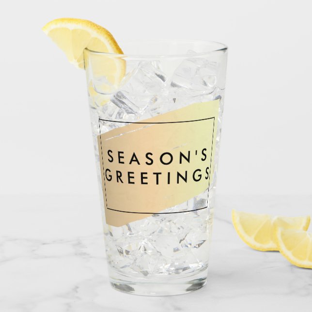Die Grüße der Jahreszeit auf GoldSwish Glas (Vorderseite Ice)