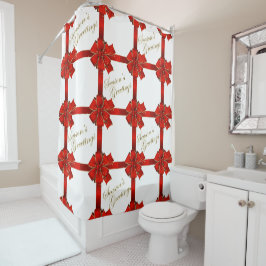 Die Grüße der Red Bow Season Duschvorhang