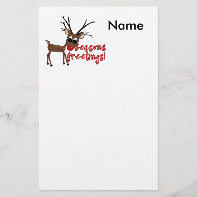 Die Grüße der Rentiersaison Briefpapier (Vorderseite)