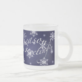 Die Grüße der Saison Blue Holiday Glass Tasse Set