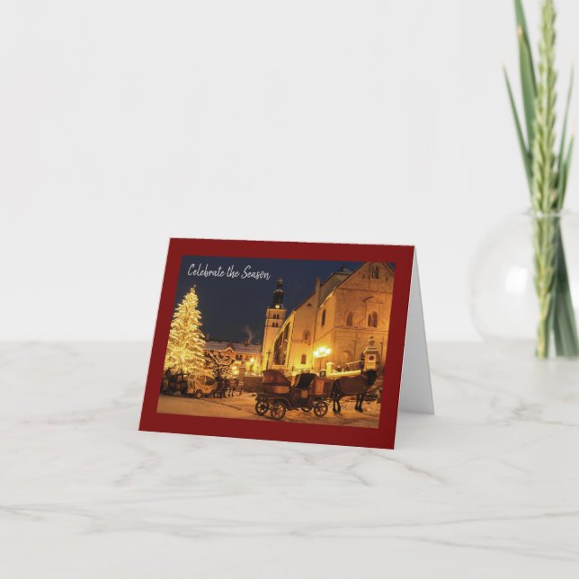 Die Grüße der Saison Feiertagskarte (Vorderseite)