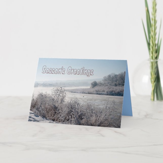 Die Grüße der Saison Feiertagskarte (Vorderseite)