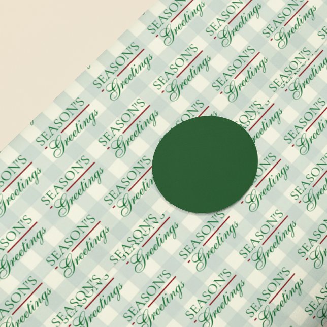 Die Grüße der Saison Gingham Weihnachten Seidenpapier (Von Creator hochgeladen)