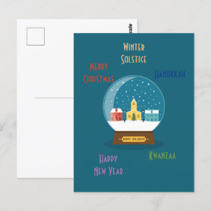 Die Grüße der Saison  Postkarte