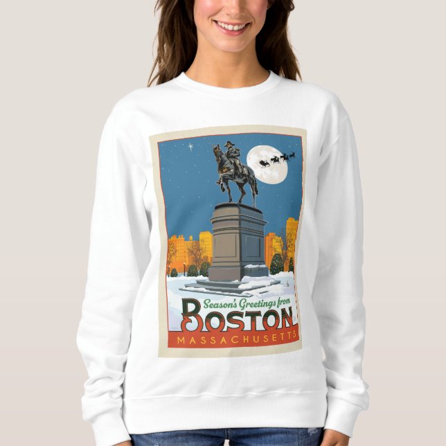 Die Grüße der Saison von Boston Common! Sweatshirt (Vorderseite)