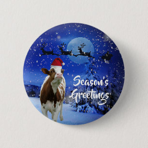 Die Grüße der Weihnachtszeit Button