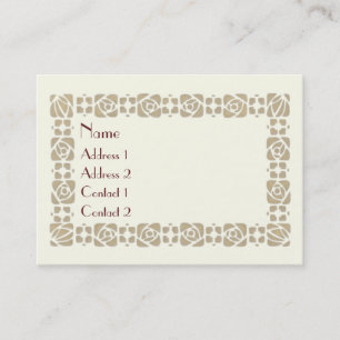 Die Grüße des Jugendstils Visitenkarte