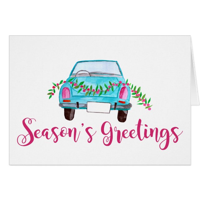 Die Grüße des klassischen Autos in der Saison (Vorderseite (Horizontal))