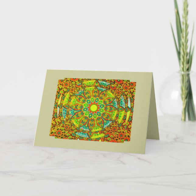 Die Grußkarte des Mandala Ultimate Karte (Vorderseite)