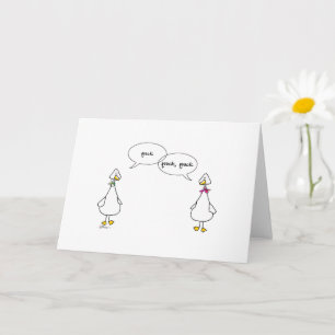 Die Grußkarte "Duck Sisters" Karte