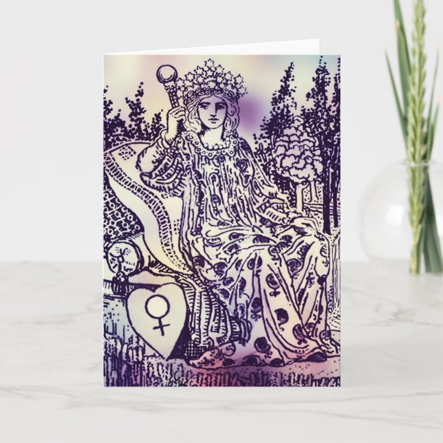 Die Grußkarte Empress Tarot Card Karte (Vorderseite)