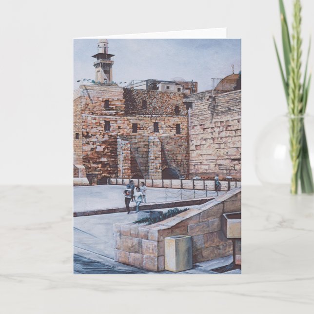 Die Grußkarte "Kinder Israels im 2. Tempel" Karte (Vorderseite)