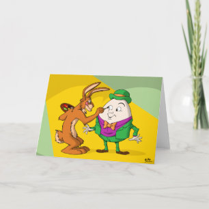 Die Grußkarte Osterkaninchen und Humpty Dumpty Feiertagskarte