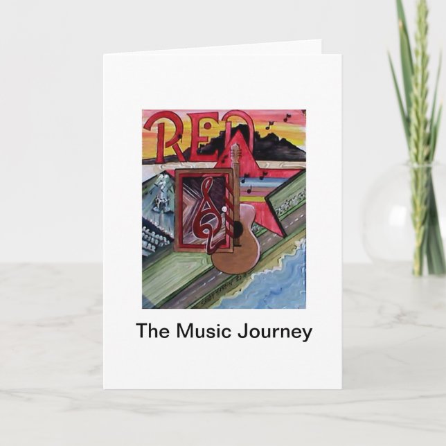 Die Grußkarten der Musikreise Karte (Vorderseite)