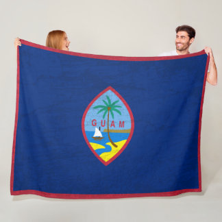 Die Guam-Flagge - Ein Tapestry des guamanischen Er Fleecedecke