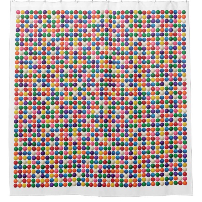 Die Gummiballmaschine Duschvorhang (Vorderseite)