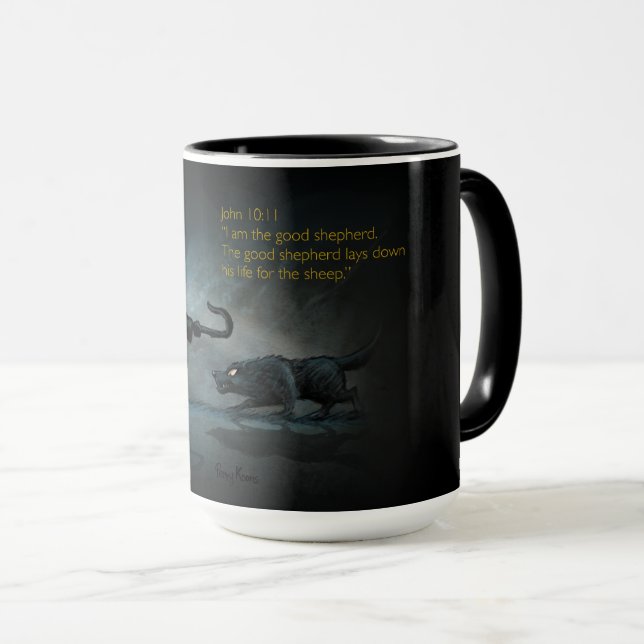 Die gute Hirtenlandschaft Tasse (VorderseiteRechts)