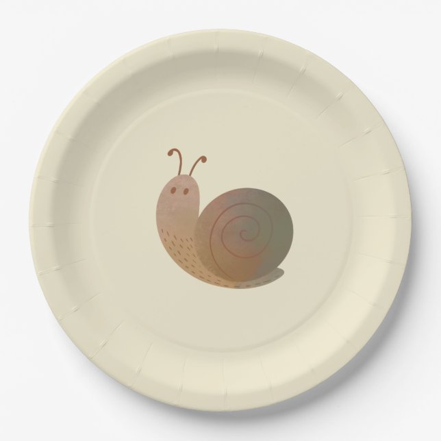 Die gute Schnecke Pappteller (Vorderseite)