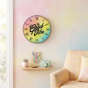 Die gute Stimmung Große Wanduhr