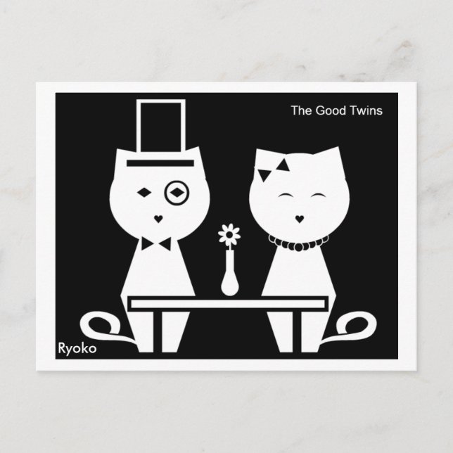 Die guten Twins Postkarte (Vorderseite)