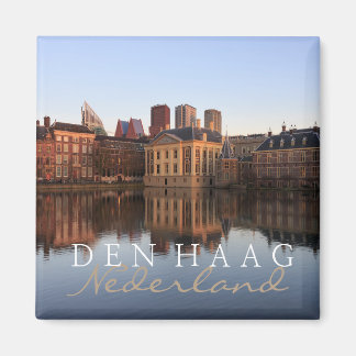 Die Haager Skyline im niederländischen Textmagnete Magnet
