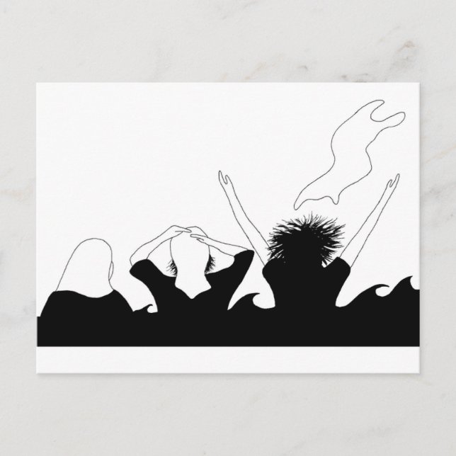 die Haare der Freiheit Postkarte (Vorderseite)