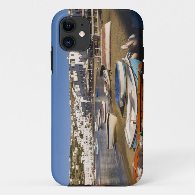 Die Hafenstadt mit bunten Fischerbooten Case-Mate iPhone Hülle (Rückseite)