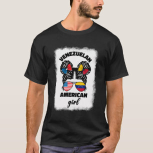 Die halbe Fahne der Amerikaner und Venezolaner unt T-Shirt