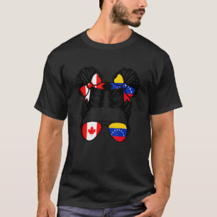 Die halbe kanadische Hälfte des venezolanischen Mä T-Shirt