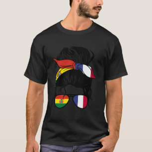 Die Hälfte Bolivianer Hälfte französisch Roots Bol T-Shirt