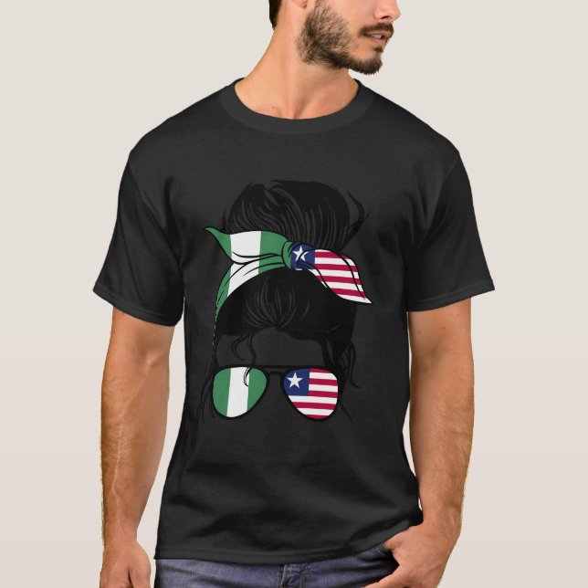 Die Hälfte der nigerianischen Hälfte der liberiani T-Shirt (Vorderseite)