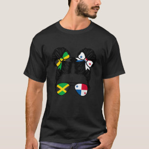 Die Hälfte Jamaikaner Hälfte Panamanianer Jamica J T-Shirt