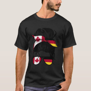 Die Hälfte Kanadier Deutsche Roots Kanada und Deut T-Shirt