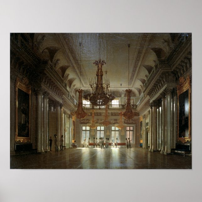 Die Hall des Feldmarschalls im Winter Poster (Vorne)