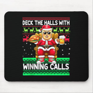 Die Hallen mit Siegerrufen - Trump Santa Ch Mousepad